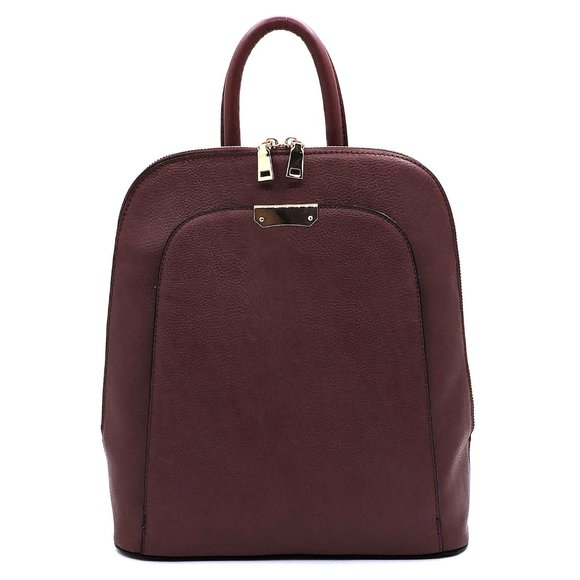 Backpack Beauty with wallet In Burgundy - Picture 2 of 10